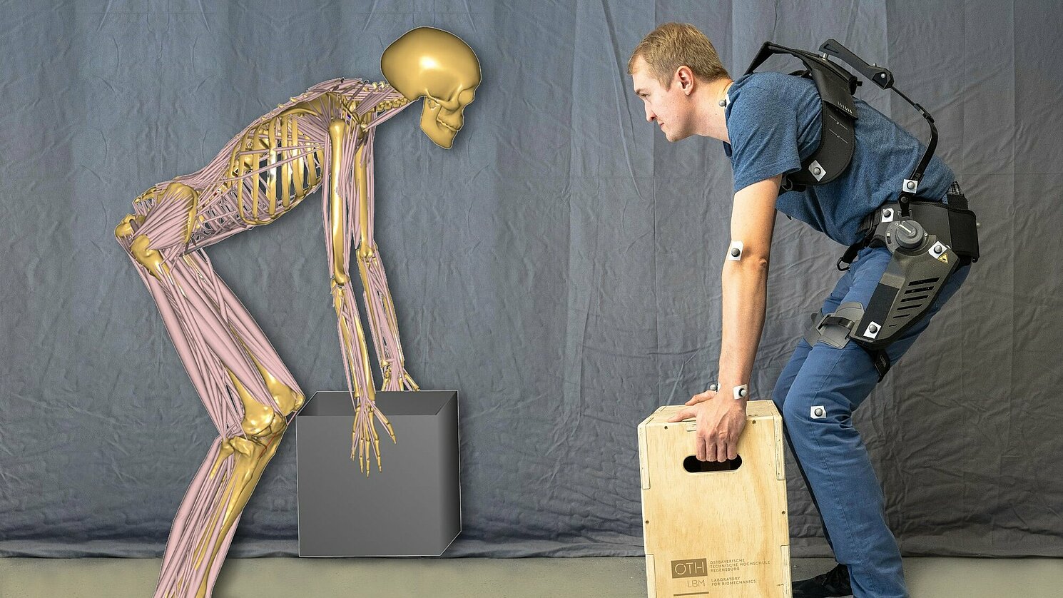 Digitale Menschmodelle ermöglichen das Nachbilden realer Bewegungen und die Berechnung interner sowie externer Belastungen. Digitale Menschmodelle ermöglichen das Nachbilden realer Bewegungen und die Berechnung interner sowie externer Belastungen.