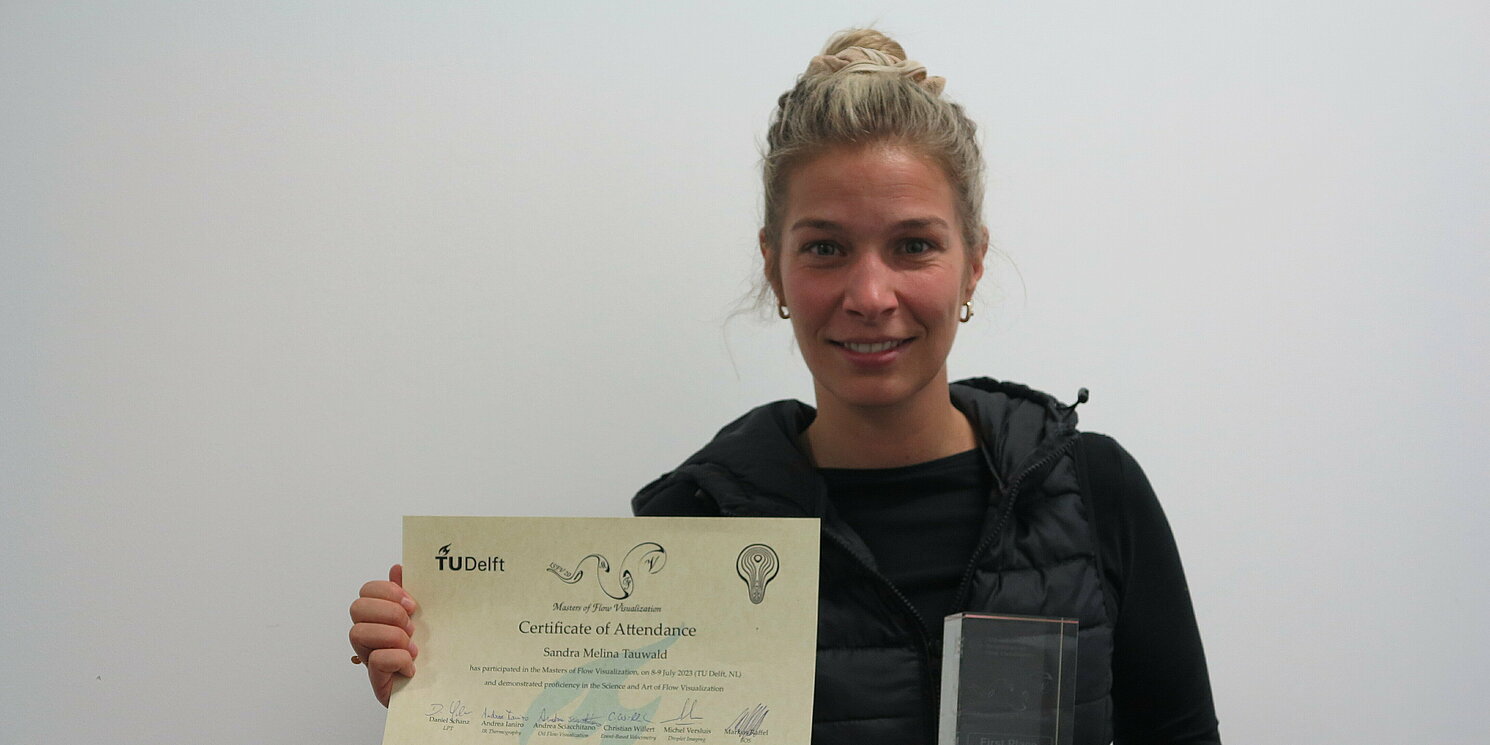 Sandra Melina Tauwald hat den erstmals vergebenen Award Masters of Flow Visualization gewonnen. Foto: Tanja Rexhepaj/OTH Regensburg